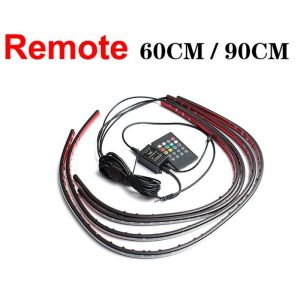 LED Car Underglow Neon Light Strip Kit 8 Color APP/Remote Control 4pcs