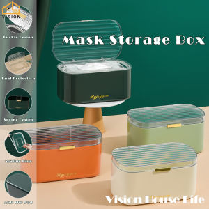 Vision Light Luxury KF94 Storage Box Large Capaicty Respirator Storage Box Built-in Spring Seal Ring Tissue Box Creative Storage Decoration for Living Room/Bathroom/Bedroom/Kitchen/Dining Room
