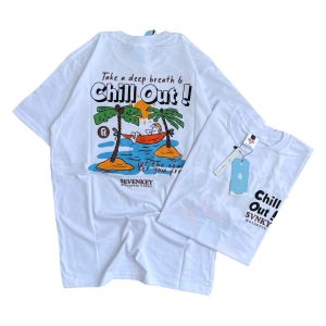 KAOS DISTRO SEVENKEY CHILL OUT PUTIH