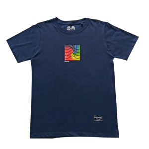 Anyway Kaos Pendek "Rainbow" Navy 582
