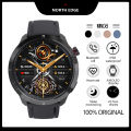 NORTH EDGE MW08 AMOLED 24-hour bright screen fashion smart watch men's watch women's watch bluetooth call HR O2 sleep monitoring 100+sport mode IP68 waterproof compatible with IOS Android. 
