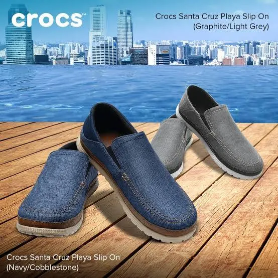 Crocs Men s Santa Cruz Playa Slip on Loafers Slip On slip on Outlet Lazada .th