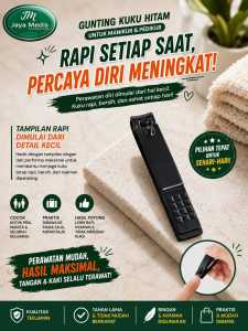 Gunting Kuku Hitam Untuk Manicure Pedicure 8cm