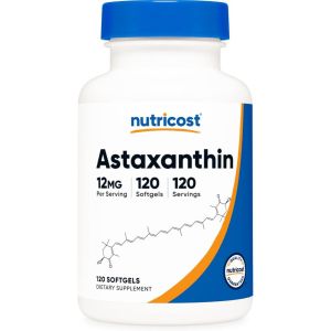 Nutricost Astaxanthin 12mg - Viên uống giúp bảo vệ tim mạch giảm lão hóa chống oxy hóa - ✓ Giảm cholesterol máu bảo vệ sức khỏe tim mạch  ✓ Hỗ trợ sức khỏe sinh sản  ✓ Giảm tốc độ lão hóa não bộ và suy giảm trí nhớ