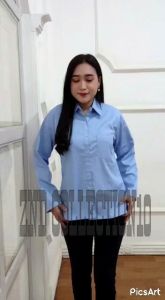 Baju Kemeja Wanita Biru Telur Asin: Pilihan Kemeja Kantor & Blouse