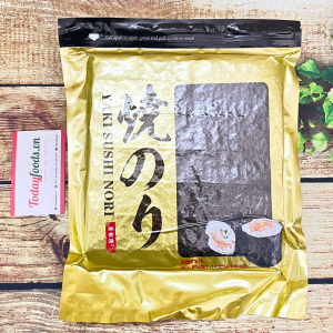 (50 Lá / Gói) Rong Biển cuộn cơm sushi cuộn kimbap Yaki Nori GOLD PLUS 140G