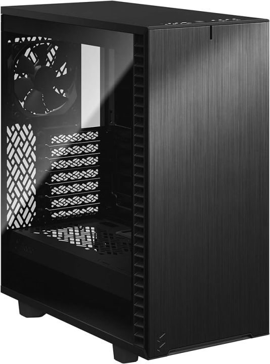 Fractal Design Define 7 Compact Black Brushed Aluminum/Steel ATX ...