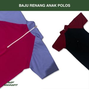 Baju Renang anak Pendek Polos Wannafit Laki Dan Perempuan Swimsuit Cowok Cewek