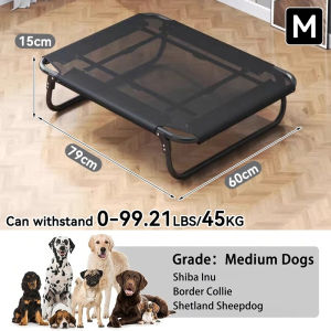 Dog Bed Bigger Size Breathable Cooling Mesh Elevated Pet Bed Foldable Large Elevated Pet Dog Bed Bigger Size pet bed steel frame house anti skin disease