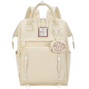 SmallAnt Ransel wanita sederhana dan imut Tas ransel laptop 14 inci kapasitas besar ransel perjalanan tahan air