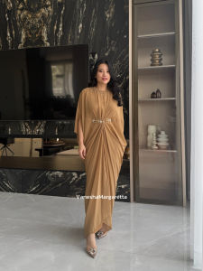 ( VM ) - Kaftan Ceruty Dengan Mutiara Tembak / Dapat Dalaman / Kaftan Lebaran / Kaftan Bumil 815# Jessie collection