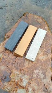 batu asah asahan asli alam 1set isi 3pcs grit 1000 6000 7000 dimensi 15x4x2cm