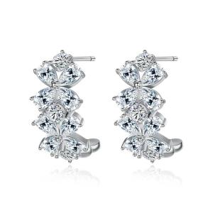 ต่างหูเพชรCz AAA+