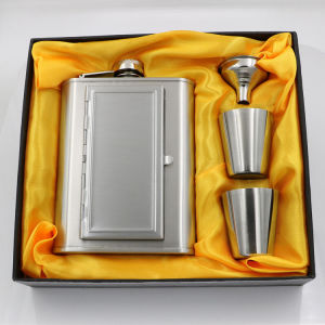 Stainless steel smoking set ounce funnel wine bottle flask