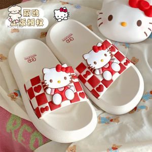 WEIYI-XXT Cute Cartoon Soft Bottom Beach Drooping Sandals ly Auized Sanrio Hello Home Slippers for Women Summer