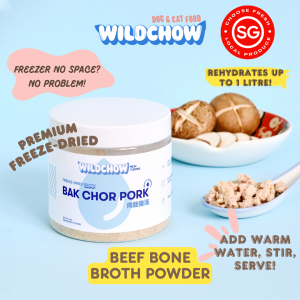 WildChow Pork Bone Broth Premium Freeze Dried for Dogs & Cats