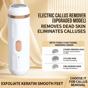 ZYJC Cordless Electric Foot Callus Remover Rechargeable Exfoliation Electric Foot File  2 Gears Dry Skin Remover Home Care
