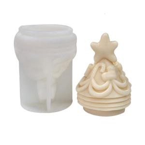 Christmas Tree Silicone Molds for Soap Chocolate Christmas Decorations Epoxy Resin Craft Fondant Silicone Molds