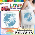 Palawan Philippines Destination Design High Quality Canvas tote bag Katsa. 