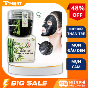 Gel lột mụn đầu đen than tre hoạt tính Lê Thanh Keo hút mụn đầu đen keo lột mụn cám Kem lột mụn than tre