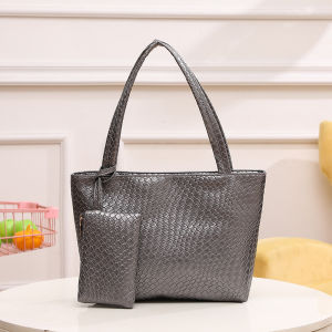Tote Bag Wanita Bahan Kulit Tas Bahu Simple Kuliah Kantor Jinjing Muatan Banyak Cewek Polos T305