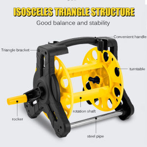 Garden Hose Reel Kit (10M/15M/20M/25M/30M/35M) Anti-Kink PVC Hose Fits All Faucets car wash