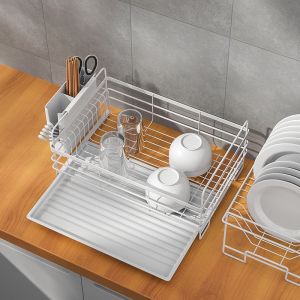 Rak Dapur Nordic Style Stainless Rak Wastafel Rak Piring dan Peralatan Dapur kokoh kuat Import