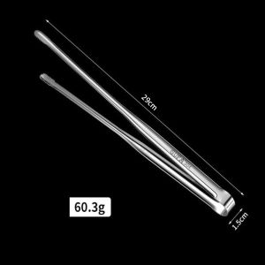 NEXASHOP 1Pcs 304 Stainless Steel Grill Tongs Non-Slip 7/9/12Inch BBQ Steak Clip Durable Multifunctional Food Clip Cooking Utensils