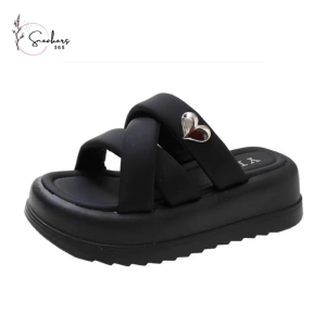 TANPA KOTAK SEPATU Sneakers 365 COD 926 Sandal Wedges High Top Wanita Import Premium