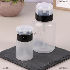 [COD] xiangshun 1Pc 60 200ml Empty Press Nail Bottle Pump Dispenser Plastic Polish Portable Liquid Makeup Remover Cleaner Manicure Tool