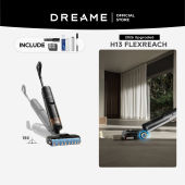 [NO.1 BEST SELLING] Dreame H13 FlexReach/H14s Ultra Wet & Dry Vacuum Cleaner | 180° Lie-Flat Design | 21000Pa Suction | 90°C Hot Air Wash Self-Cleaning | 5-Min Flash Drying | Dual-Edge Brush | 50-Min Quiet Mode Runtime