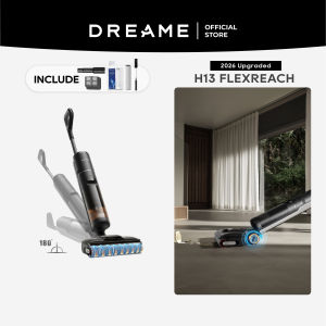 [NO.1 BEST SELLING] Dreame H13 FlexReach/H14s Ultra Wet & Dry Vacuum Cleaner | 180° Lie-Flat Design | 21000Pa Suction | 90°C Hot Air Wash Self-Cleaning | 5-Min Flash Drying | Dual-Edge Brush | 50-Min Quiet Mode Runtime