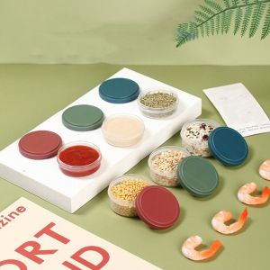 HJKL 50/75ml Cốc đựng nước Sốt Salad Mini Nhựa Hộp đựng nước sốt Thiết thực Tái sử dụng Hộp đựng gia vị Dành cho gia đình