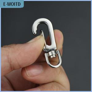 【E-WOITD】 Mini Spring Backpack Clasps Zinc Alloy Carabiners Survival Climbing EDC Snap Hooks Keychain Buckle Clips For Car Keys Finder