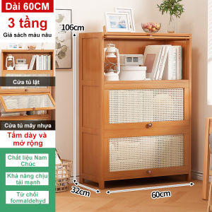 KUCA Kệ lò vi sóng kệ để lò nướng nhà bếp đa năng có ngăn tủ Cửa chống bụi mây tre đan Kệ bếp