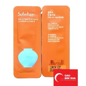 Sulwhasoo Ultimate S face cream 5ml Kem thông đỏ chống lão hóa da toàn diện Sulwhasoo Timetreasure