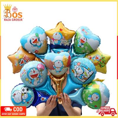 Balon Foil Tongkat Karakter Ballon Pentungan Tangan Motif Kartun Balon Pesta Dekorasi Ulang Tahun Sa
