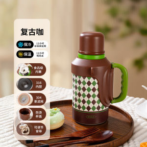 New large-capacity tea pot 316 Stainless steel insulated cup portable handle bowl lid car water cup wholesale