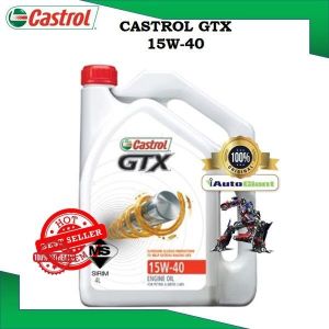 MINYAK CASTROL GTX 15W-40 4L SN/CF SUPERIOR SLUDGE PROTECTION (4L) (100% ORIGINAL)