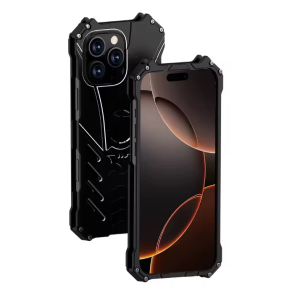 R-JUST dơi kim loại Ốp chống sốc cho iPhone 16 15 14 13 12 Pro Max chịu lực cao Hợp kim nhôm Khung ốp viền cứng chống rơi
