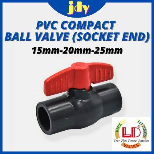 LD PVC Fitting PVC Connectors Compact Ball Valve Socket End (Non ...