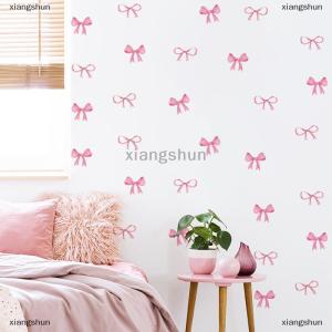 [COD] xiangshun Dễ thương màu hồng cung tường dán Boho Bowknot phòng ngủ trang trí tường dán tình yêu trái tim cung tủ lạnh Dán DIY trang trí nhà
