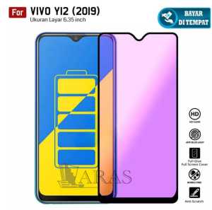 tg anti blue light vivo y12 anti sinar radiasi tempered glass pelindung layar anti gores full screen