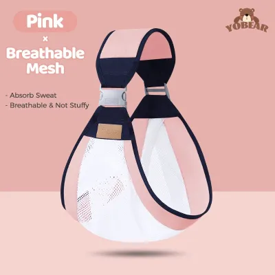Baby Wrap Carrier Stretchable Newborn Wrap Carrier Comfortable Breathable Multifunctional Sling Bag