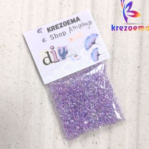 Payet pasir doff & bening ukuran 8/0 kemasan 20gram