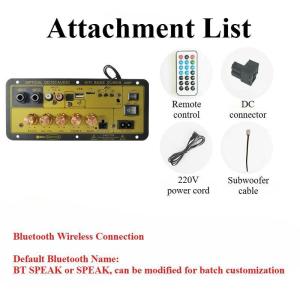 D800 50Wx2+100W 12V 220V Bluetooth 5.0 Amplifier for speaker 2.0 Channel Car Audio Bass Power HIFI Audio