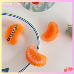 [KUNLIAN] Sáng Tạo Dễ Thương Mô Phỏng Cam Tóc Clip Trái Cây Kẹp Tóc Mùa Xuân Clip Cho Cô Gái Phụ Kiện Tóc