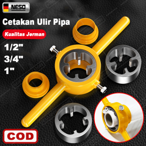 NESO 6PCS cetakan ulir pipa PVC 1/2" 3/4" 1" Lengan Pipa Air Berulir Alat Pembuat Cetakan Benang Pipa Plastik Alat Pembuat Benang Pipa Kit Buat NT-42