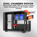 Armaggeddon AQUARON X CURVE Fish Tank Design Gaming PC Case with Dual Chamber | See Thru Side Panel. 