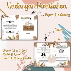 UNDANGAN NIKAH NIKAHAN (PER 50 LEMBAR )  KODE UNR03 / PERNIKAHAN / WEDDING / PREWEDDING / WEDING / PREWEDING / KAWIN / KAWINAN / SURAT / KARTU UNDANGAN